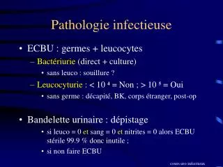 pathologie infectieuse