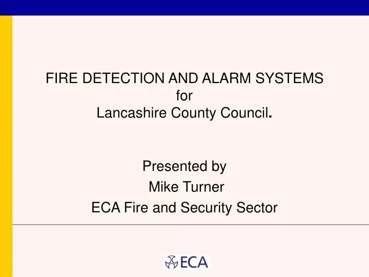 fire detection and alarm systems for lancashire county council