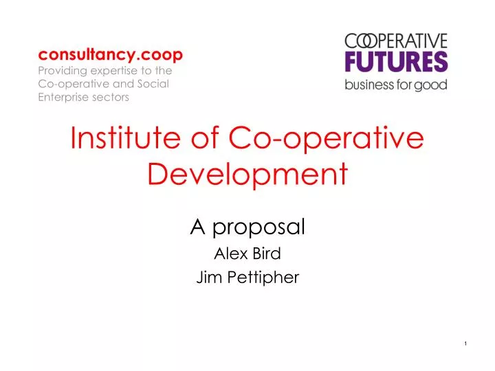institute of co operative development