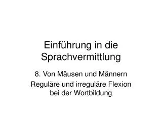 einf hrung in die sprachvermittlung