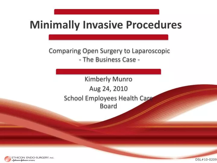 comparing open surgery to laparoscopic the business case