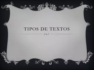 tipos de textos