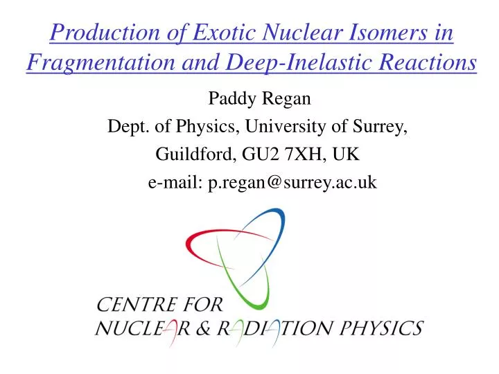 production of exotic nuclear isomers in fragmentation and deep inelastic reactions