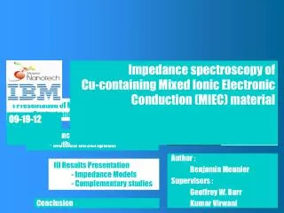 I Presentation of MIEC 	- Context and Definition