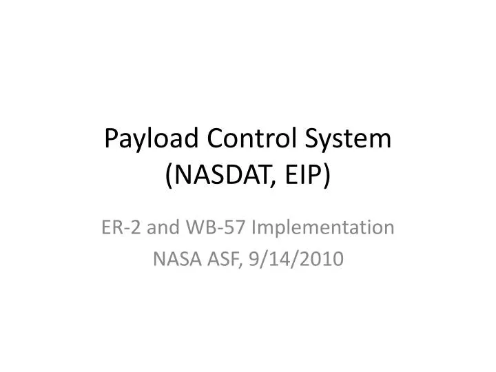 payload control system nasdat eip