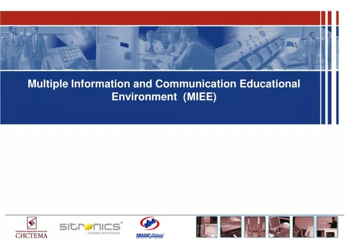 multiple information and communication educational environment iee