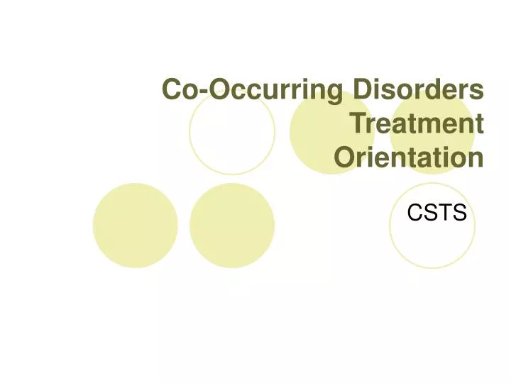 co occurring disorders treatment orientation