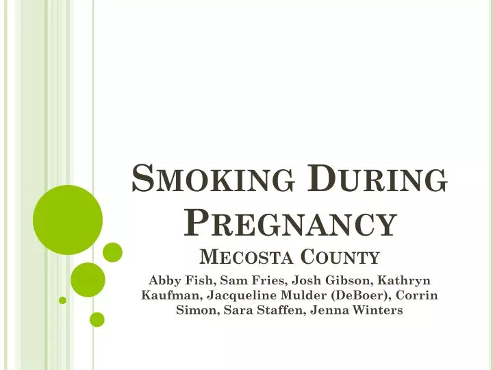 smoking during pregnancy mecosta county