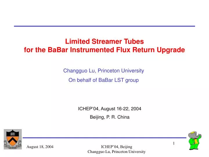 limited streamer tubes for the babar instrumented flux return upgrade