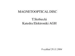 MAGNETOOPTICAL DISC