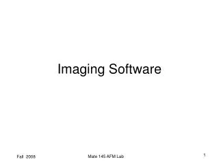 Imaging Software