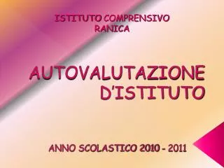 autovalutazione d istituto