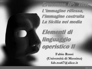 fabio rossi universit di messina fab ros67@alice it