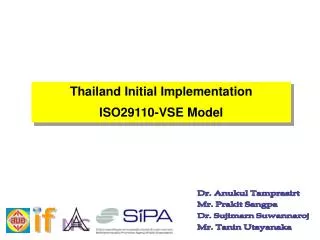 Thailand Initial Implementation ISO29110-VSE Model