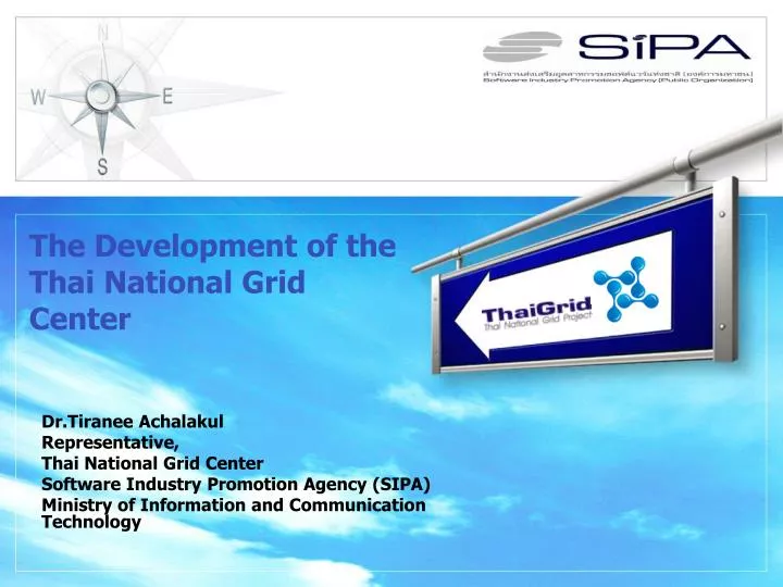 the development of the thai national grid center
