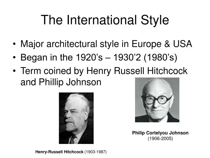 the international style