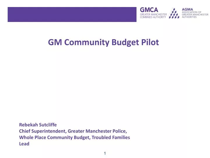 gm community budget pilot