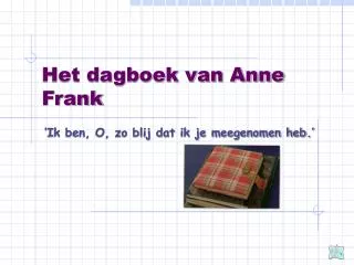 het dagboek van anne frank