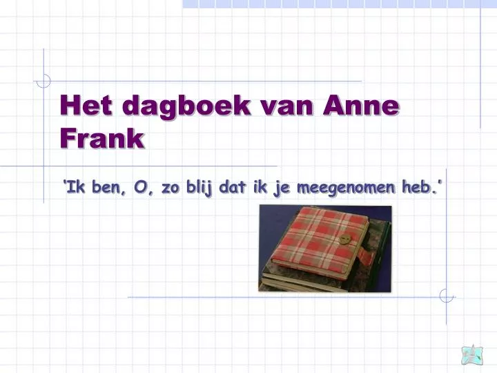 het dagboek van anne frank