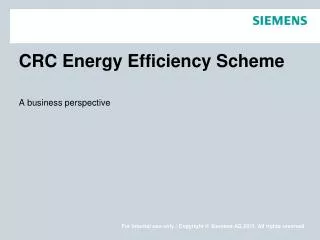 CRC Energy Efficiency Scheme