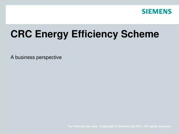 crc energy efficiency scheme