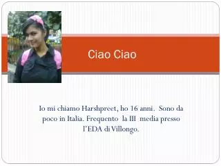 ciao ciao