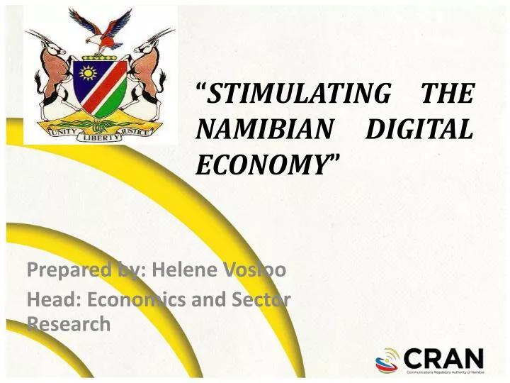 prepared by helene vosloo head economics and sector research