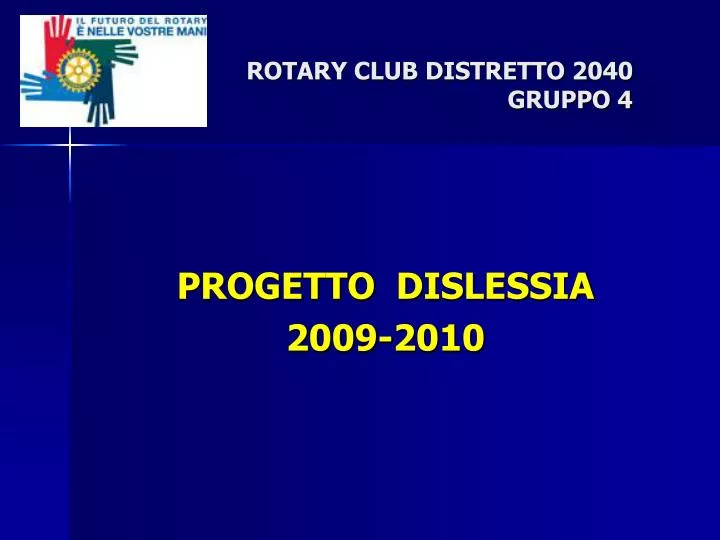 progetto dislessia 2009 2010