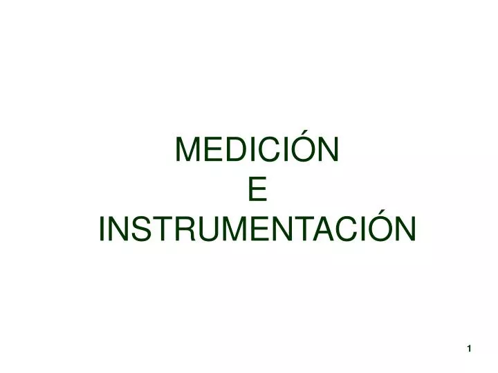 medici n e instrumentaci n