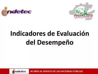 indicadores de evaluaci n del desempe o