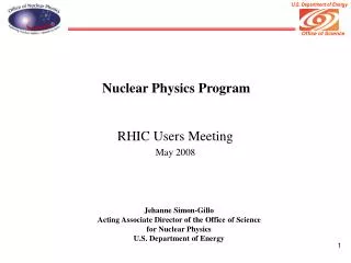 Nuclear Physics Program
