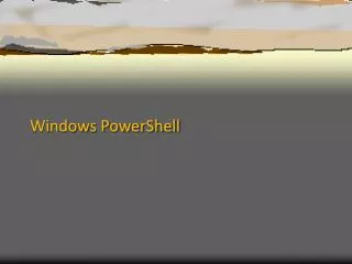 windows powershell