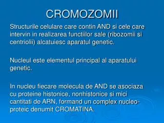 cromozomii