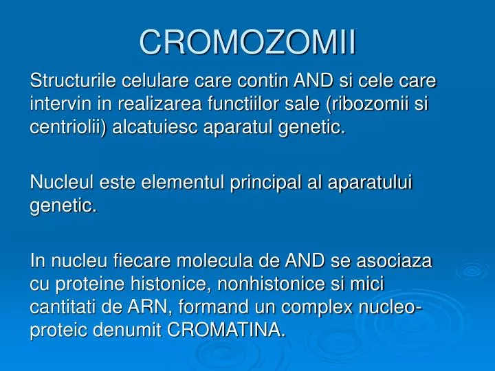 cromozomii