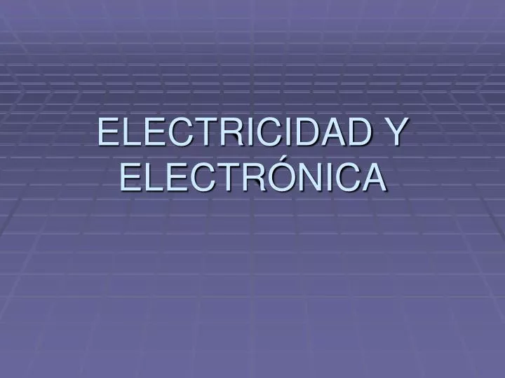 electricidad y electr nica