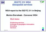 ISO/TC 211 WG4 Geospatial services - slide 1