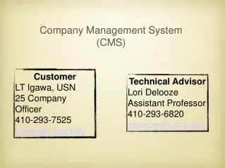 Company Management System (CMS)