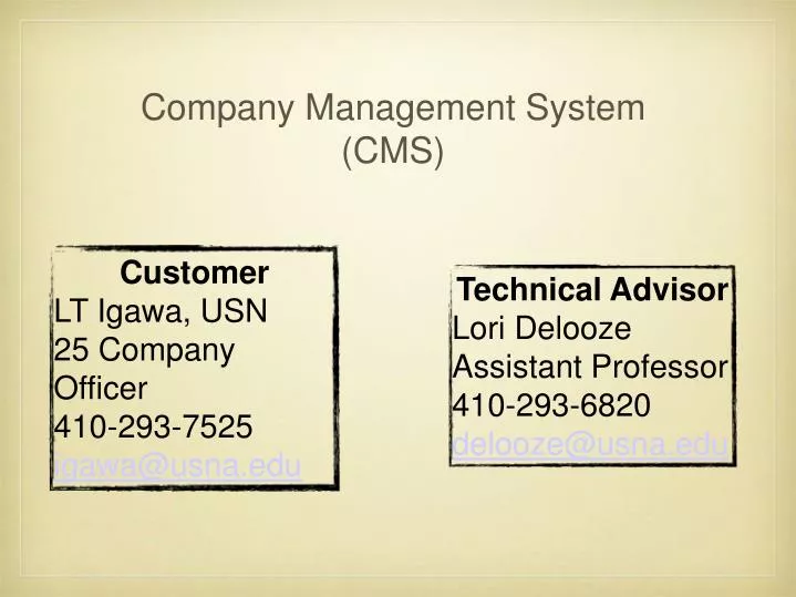 company management system cms