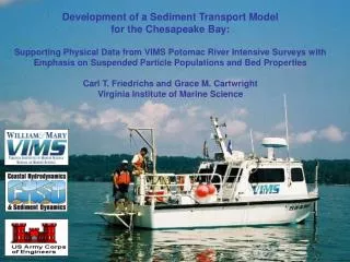 Development of a Sediment Transport Model for the Chesapeake Bay:
