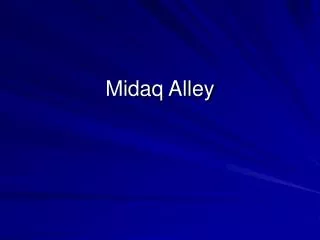 Midaq Alley