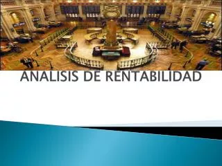 analisis de rentabilidad