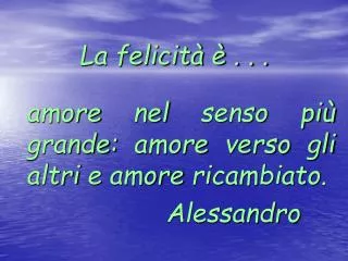 la felicit
