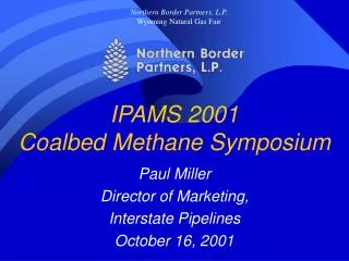 IPAMS 2001 Coalbed Methane Symposium