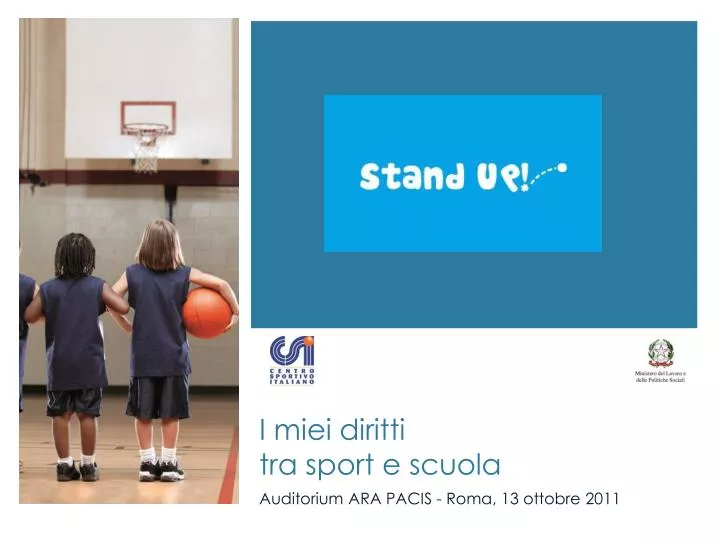 i miei diritti tra sport e scuola