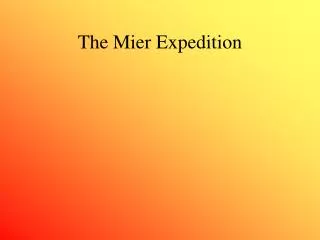 The Mier Expedition