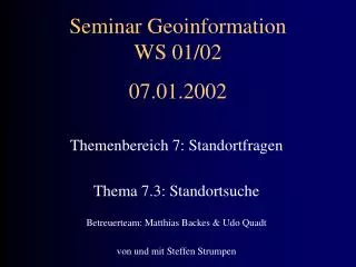 seminar geoinformation ws 01 02 07 01 2002