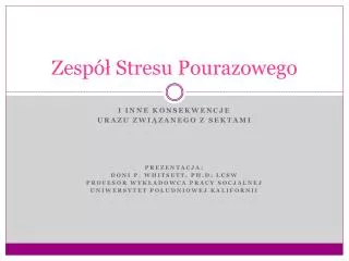 zesp stres u pourazowego
