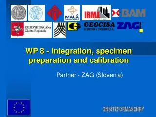 WP 8 - Integration, specimen preparation and calibration