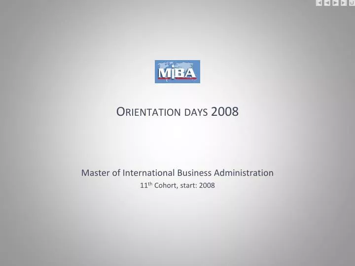 orientation days 2008