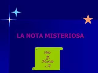 la nota misteriosa